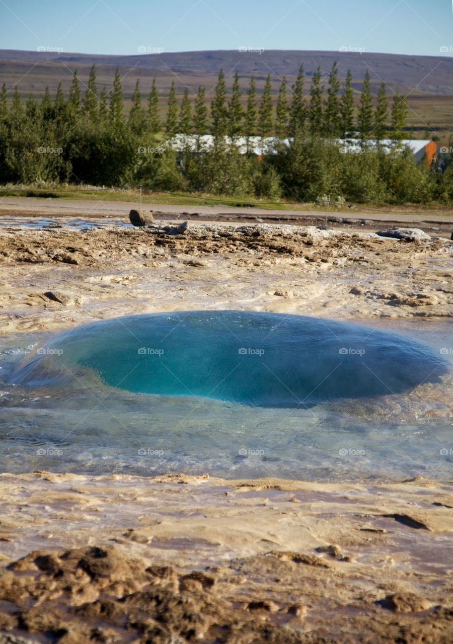 Geysir on Iceland. 