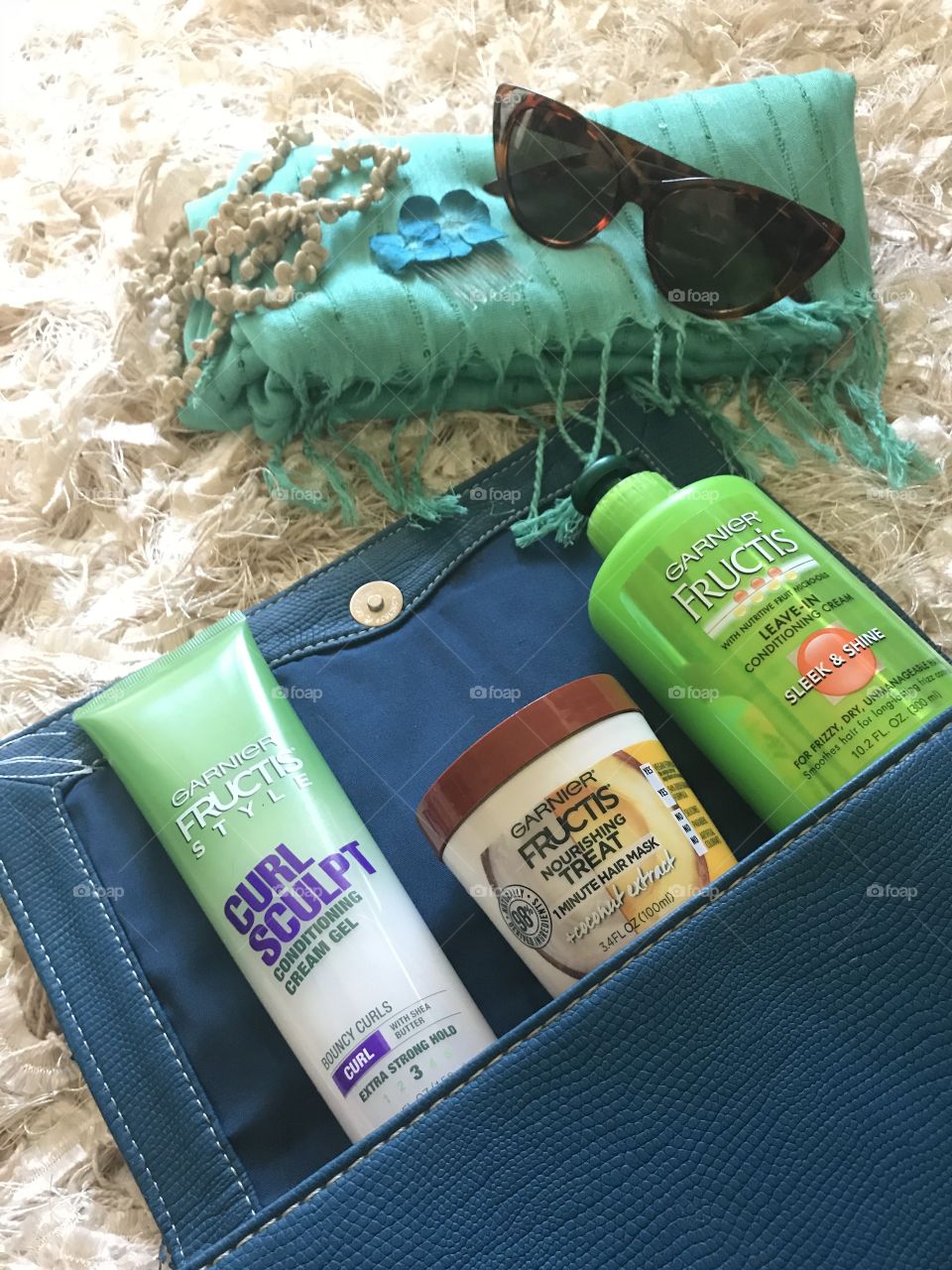 Fructis products in purse