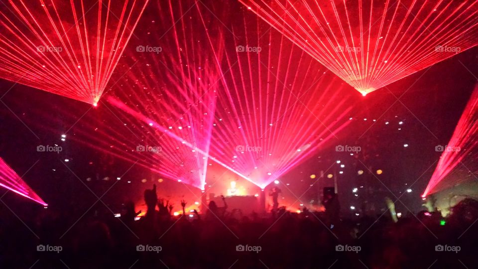 Lazers. Lazers at concert