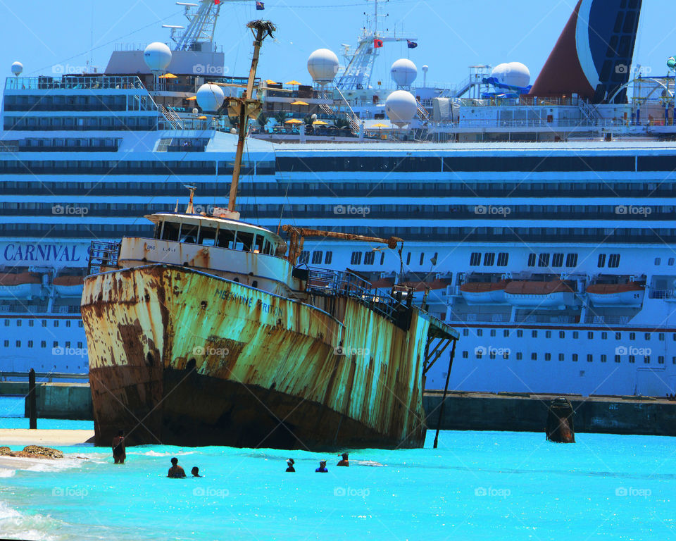 Old versus new ships 