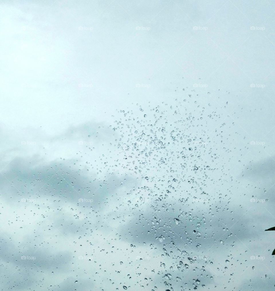 cloud and water drop