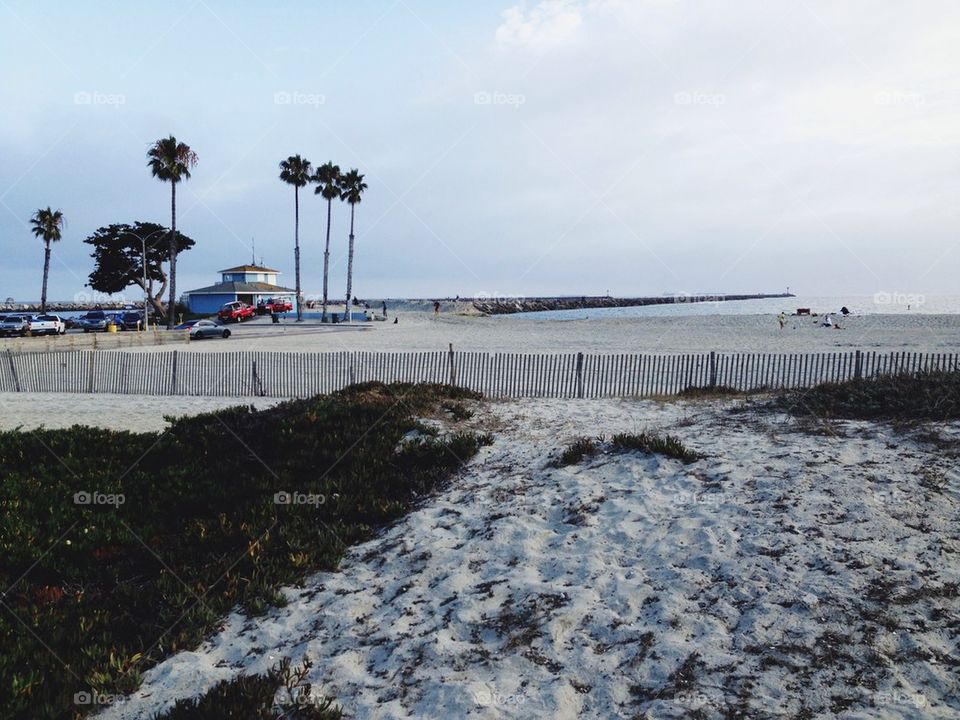 Beach and Lifeguard Post