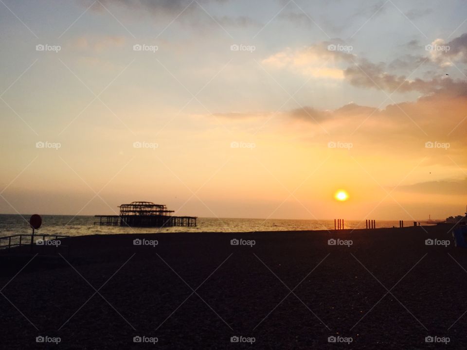 Amazing sunset in Brighton! 
