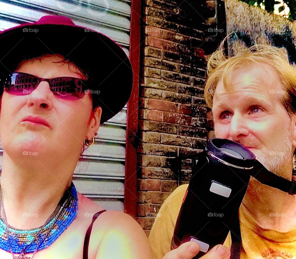 Petra Schiller and Timothy Trespas, partners in life and more … are enjoying the scenic views of Fort Greene, Brooklyn, NY near Fulton Street on a bright sunshiny afternoon in August of 2021. Hypnotic Productions