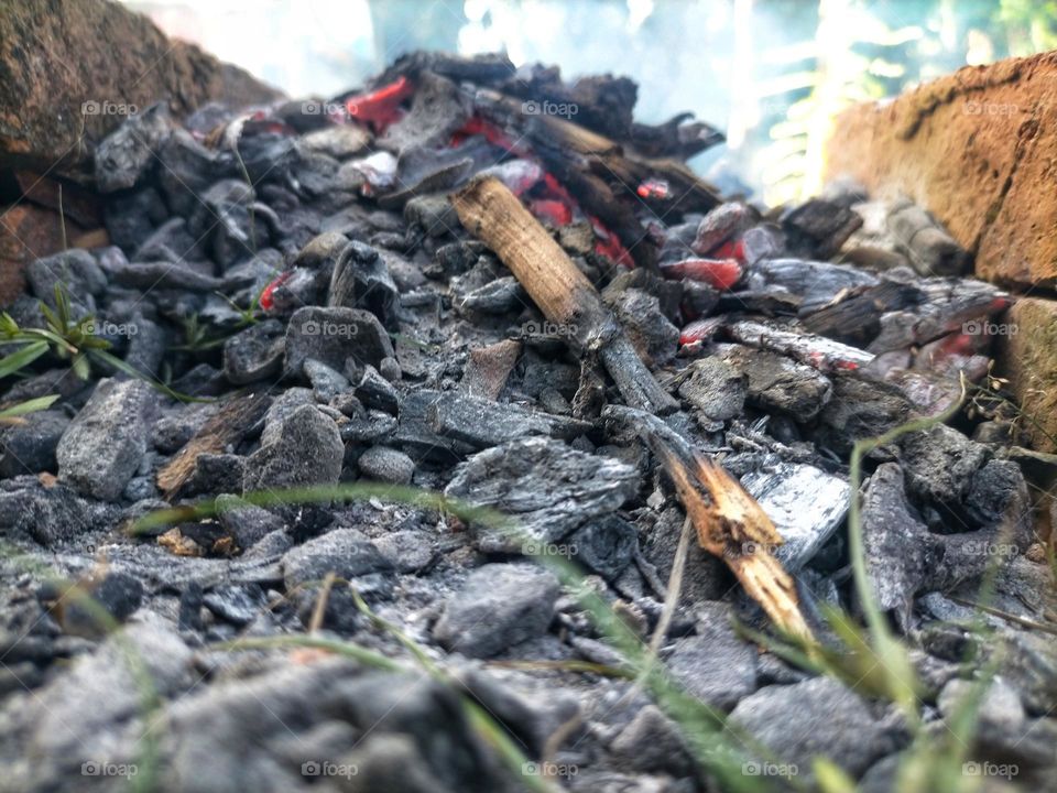 live coals