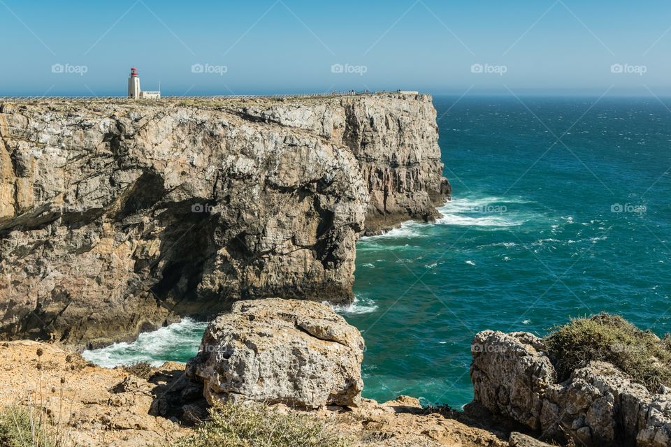 Cliffs at Sagres, Algarve, Portugal