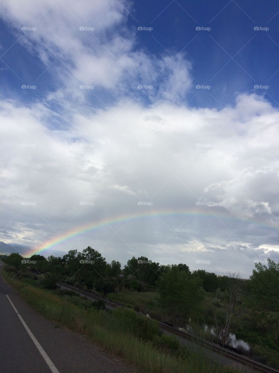 Rainbow. Rainbow in Colorado