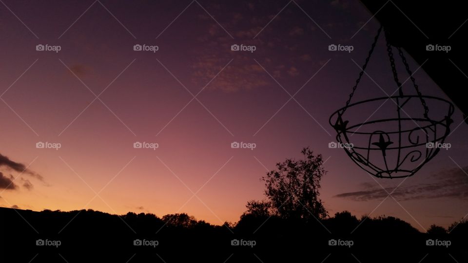 Sunset, Silhouette, Dusk, Dawn, No Person