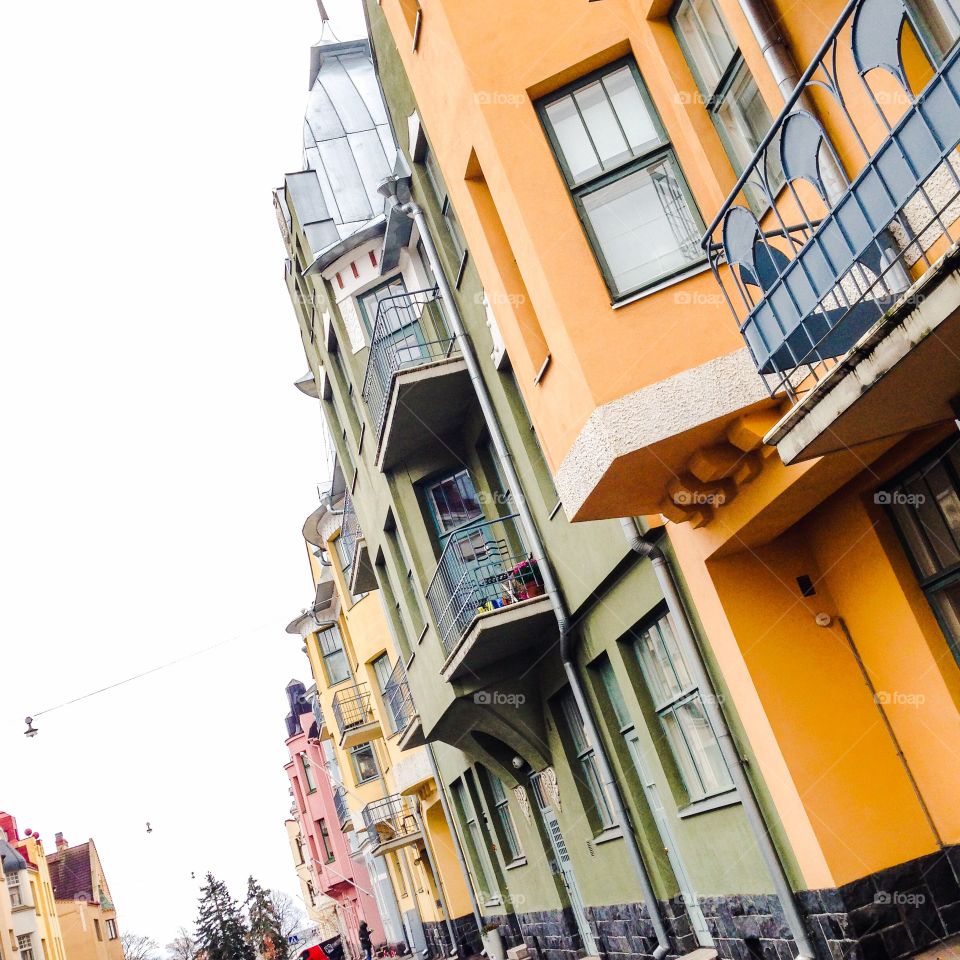 colourful houses helsinki