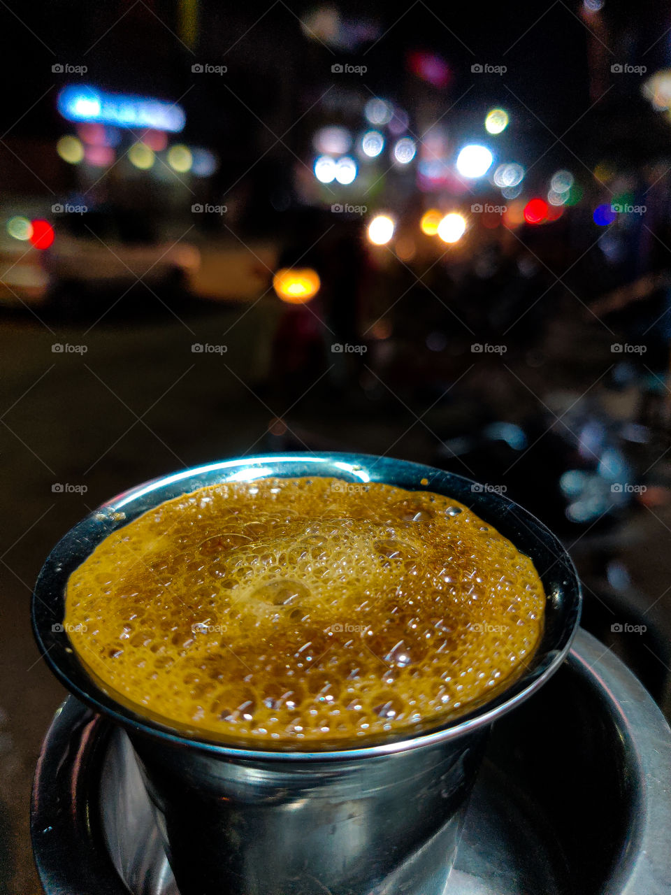 A typical Indian filter coffee.. Simple but tasty