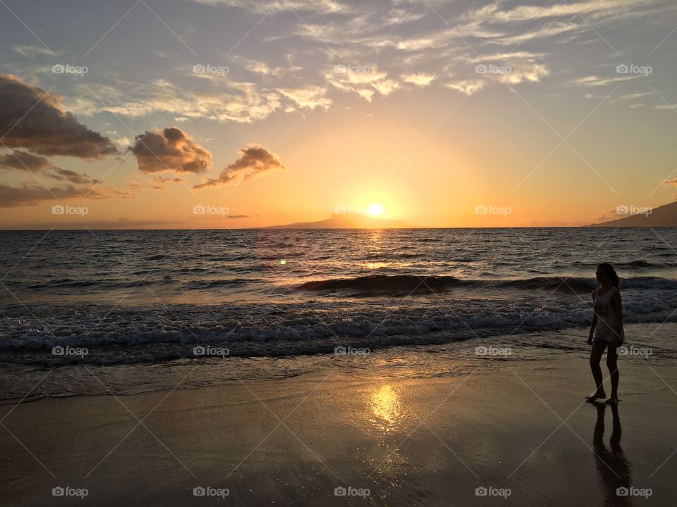 On the beach