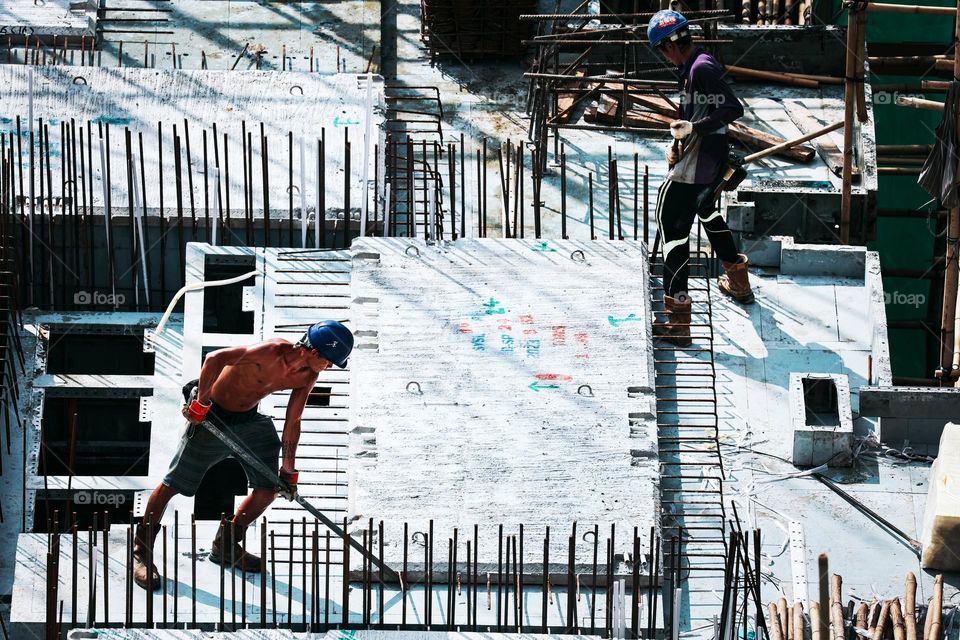 Construction site worker 