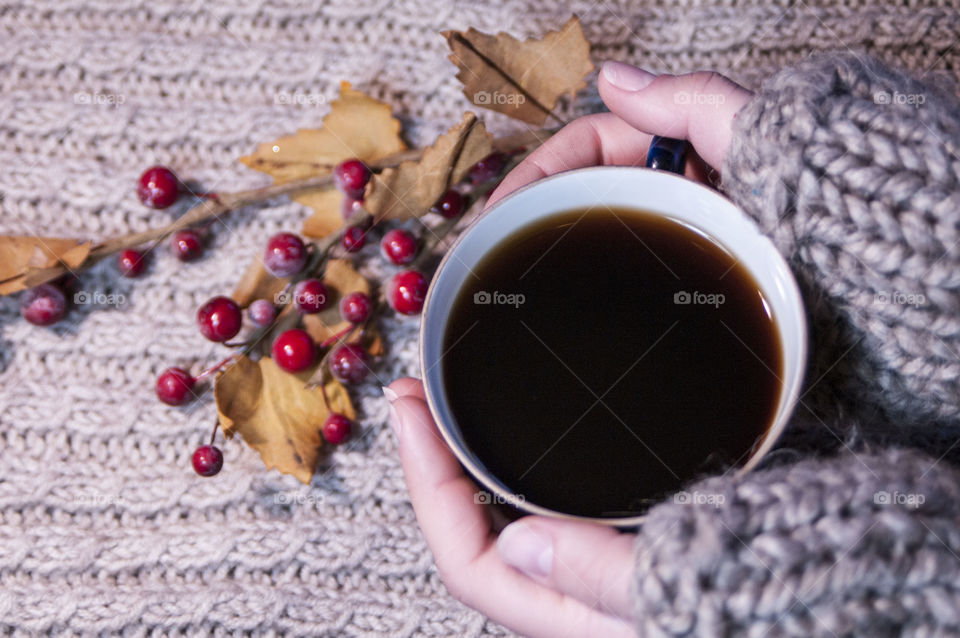 coffee in winter