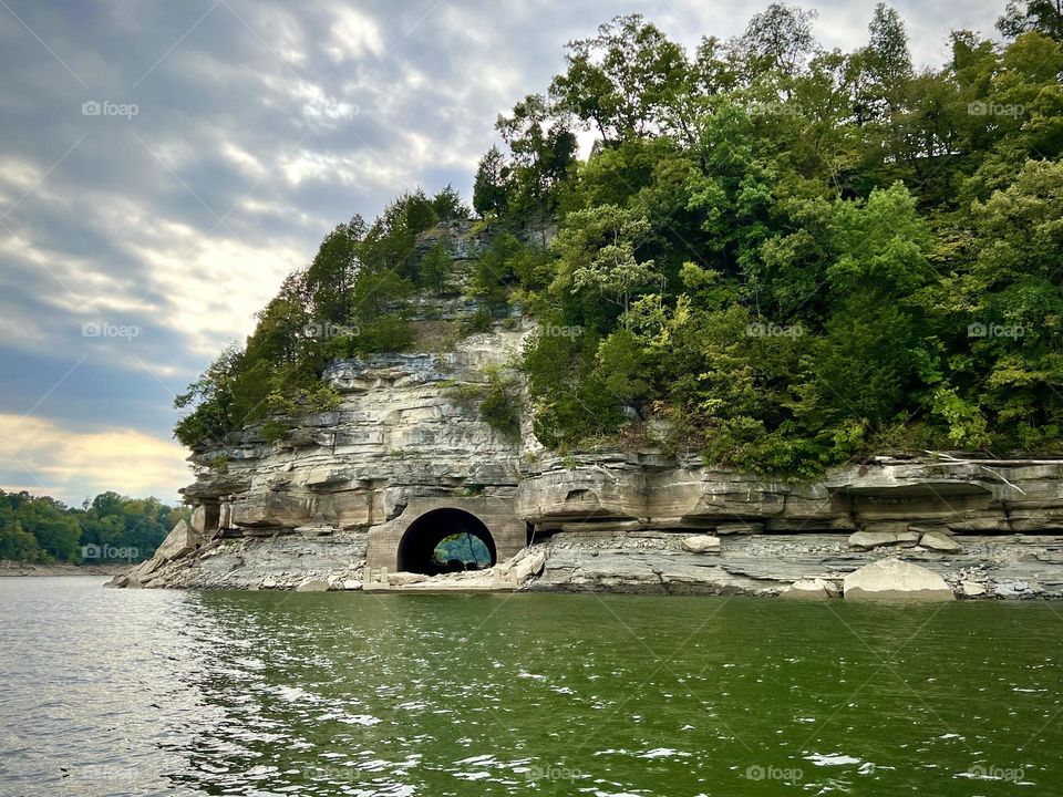 Eerily beautiful reminder of the old town under the lake