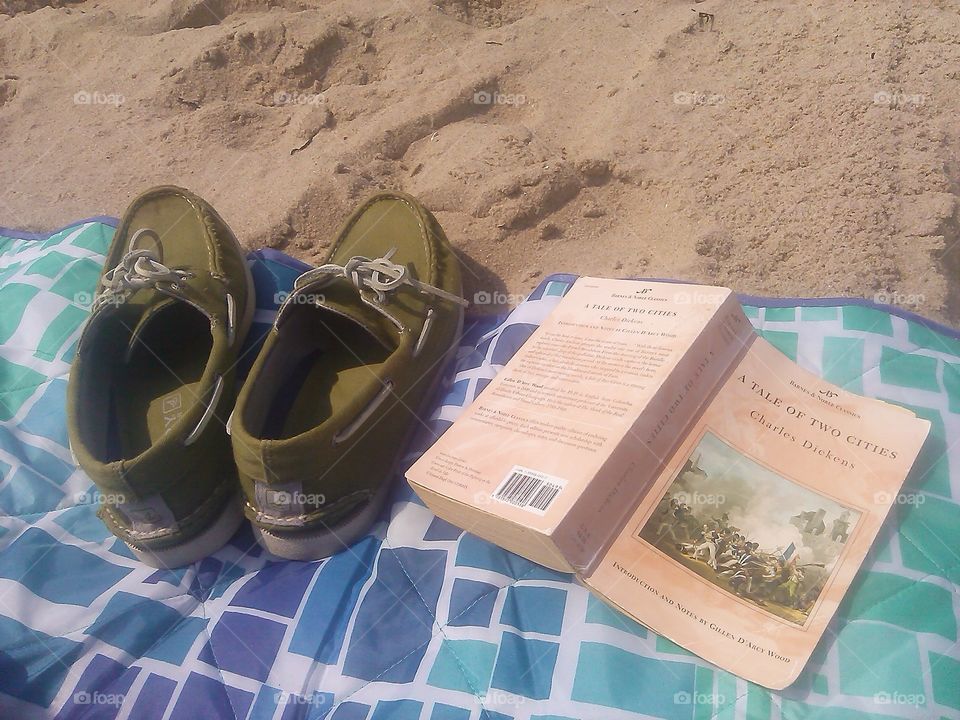 Reading on the Beach 1