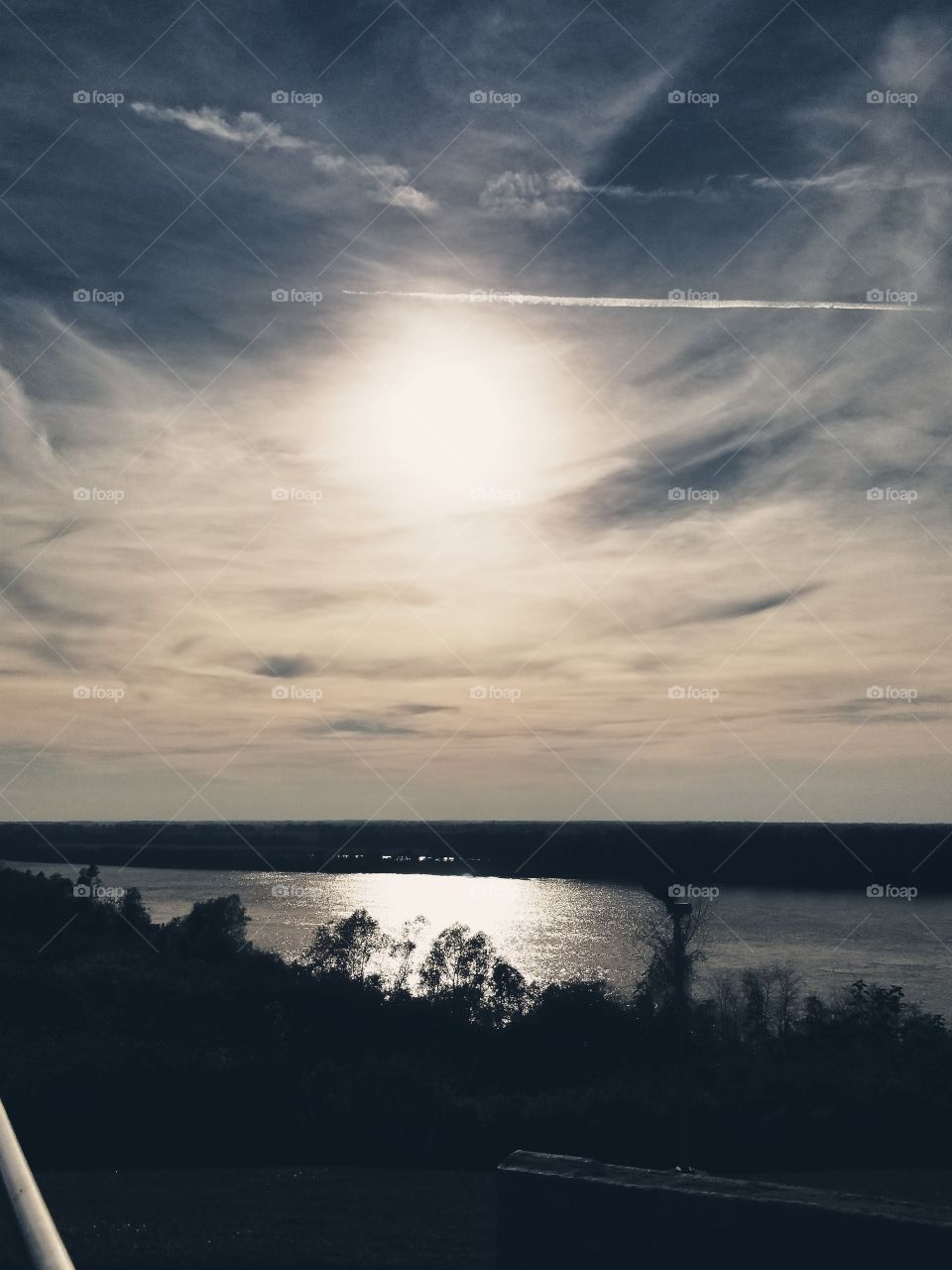 Sunshine reflection on the River