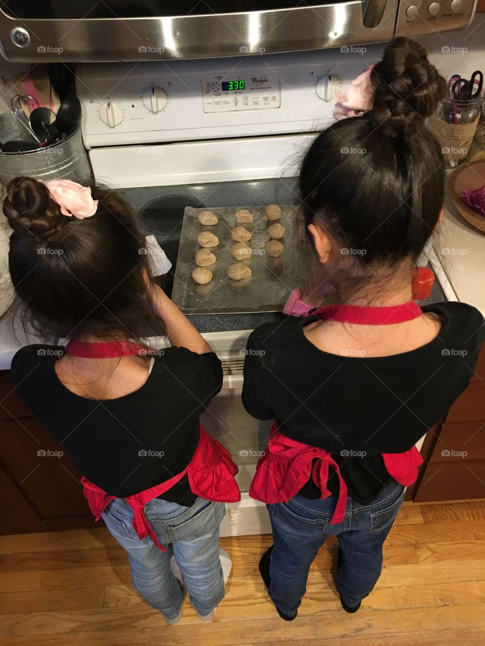 Making cookies 