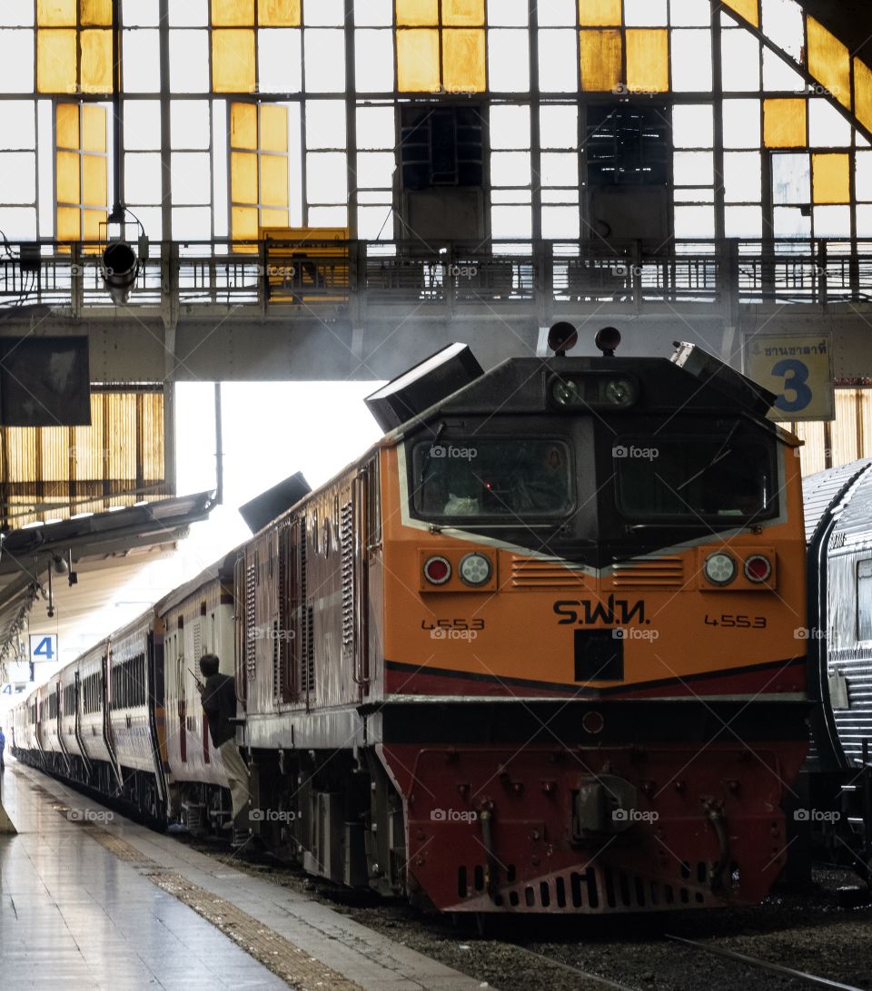 Thailand , Bangkok central train station