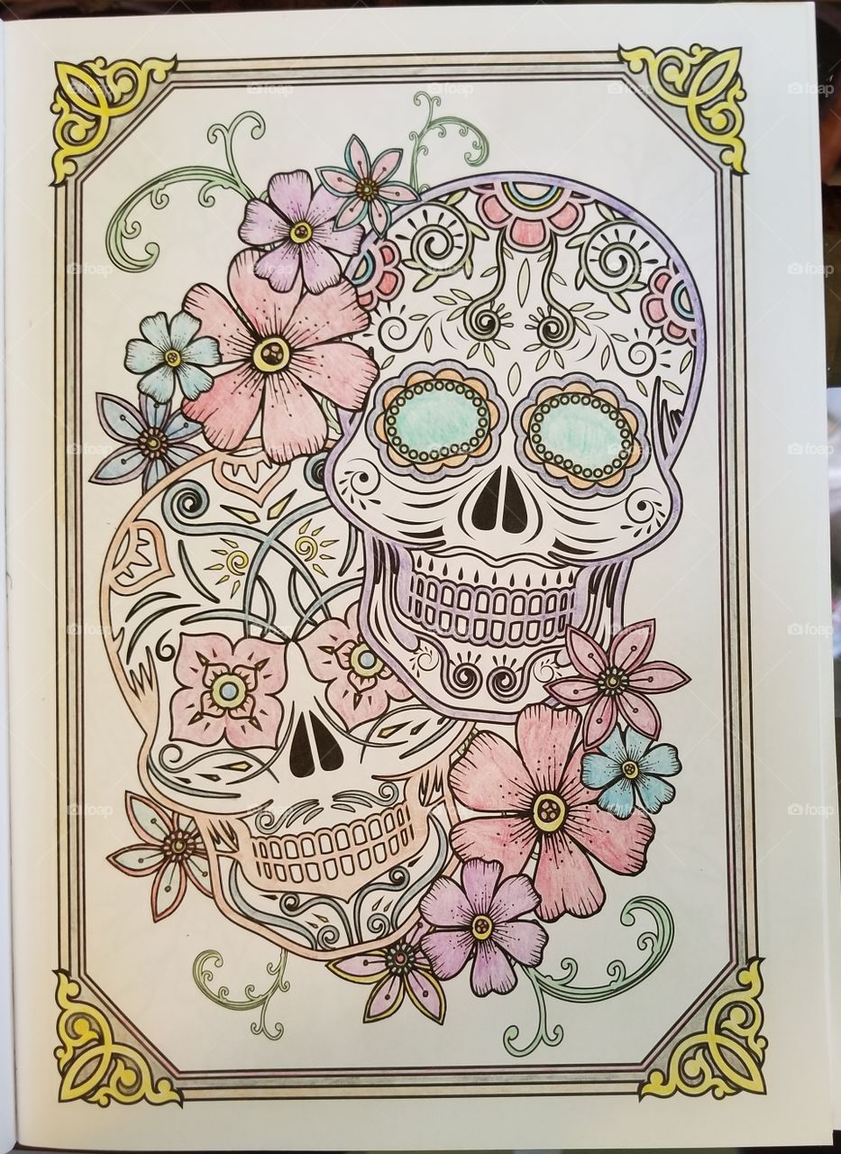 my artwork from the day of the dead