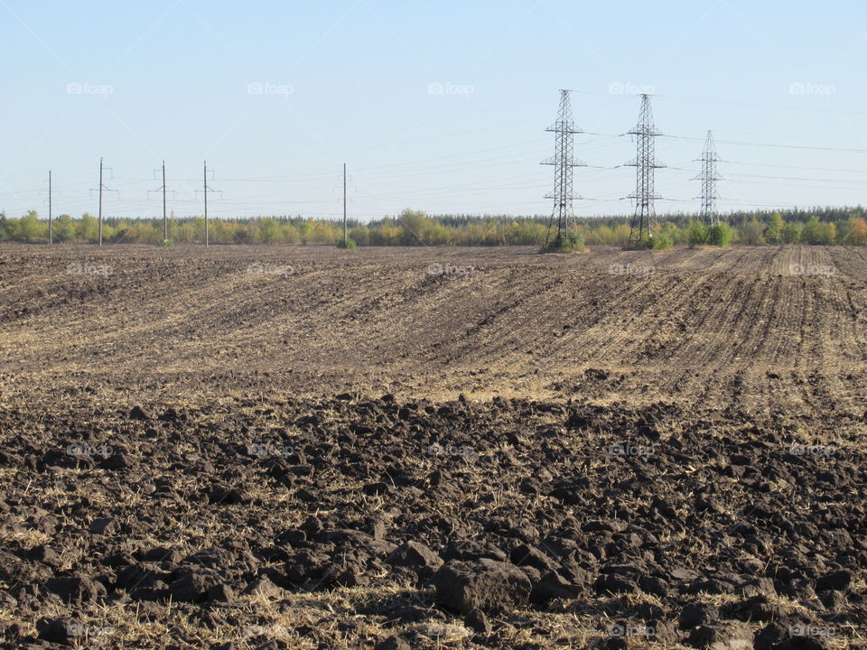 field, plowed field