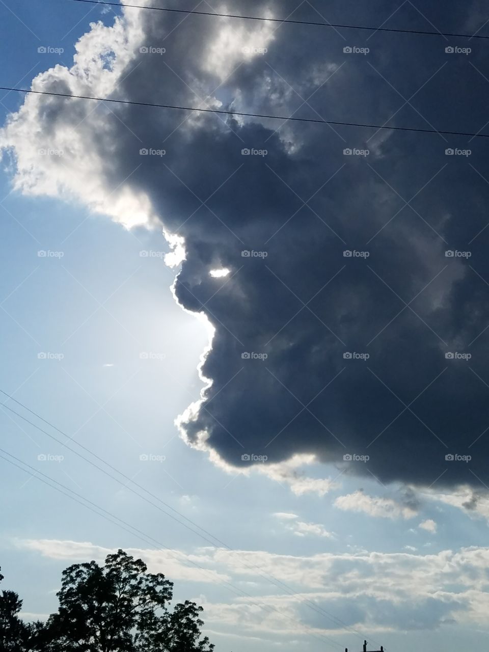 Face in cloud