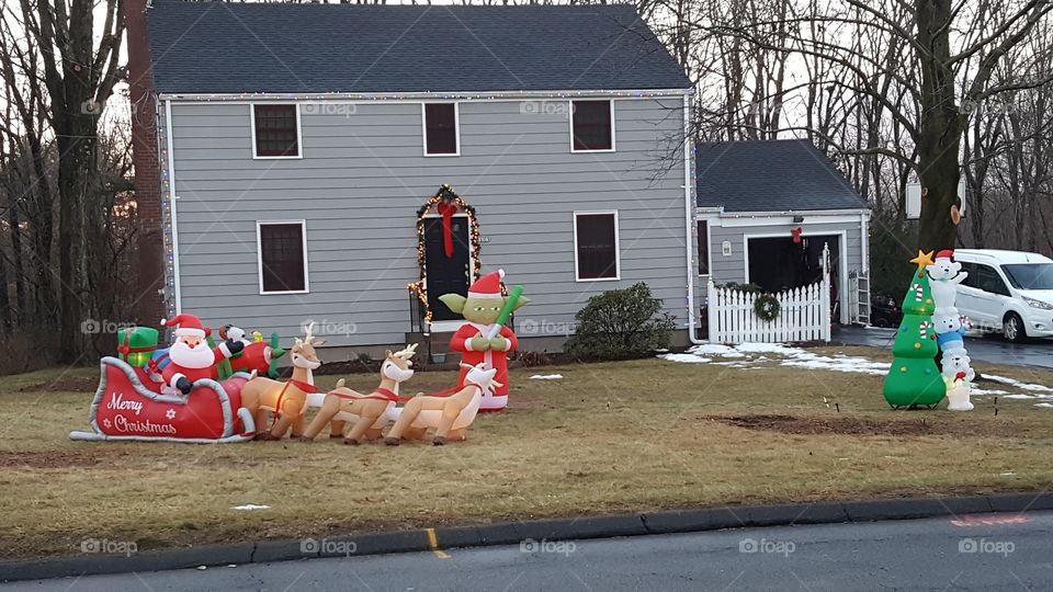 Christmas lawn decorations