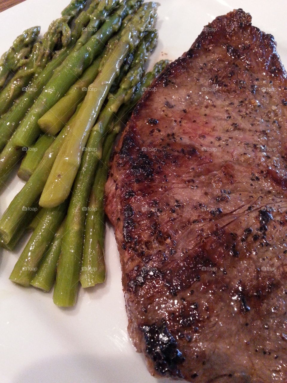 asparagus. beef