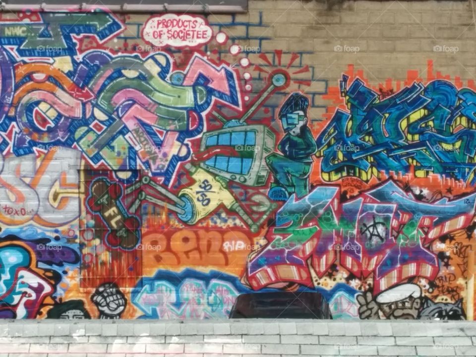 Graffiti NYC. Wall Graffiti Staten Island, NYC