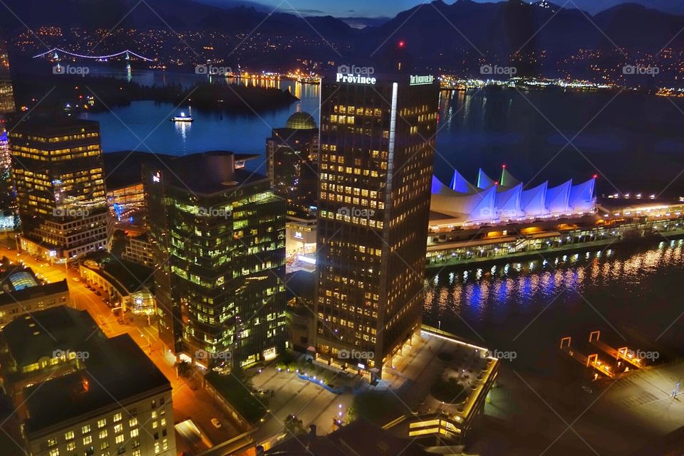 A view of Canada Place, Vancouver, BC