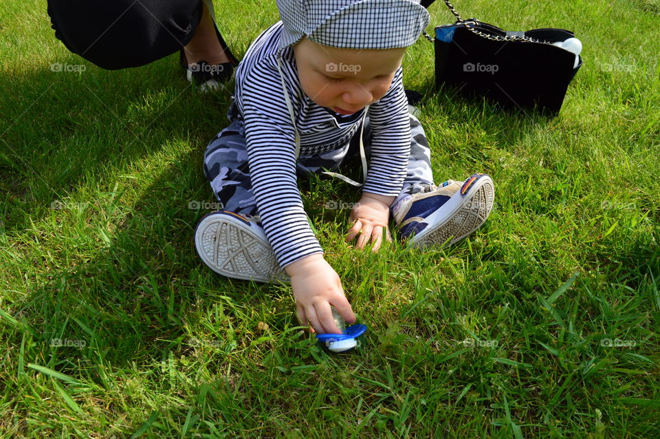 Boy in moro trousers