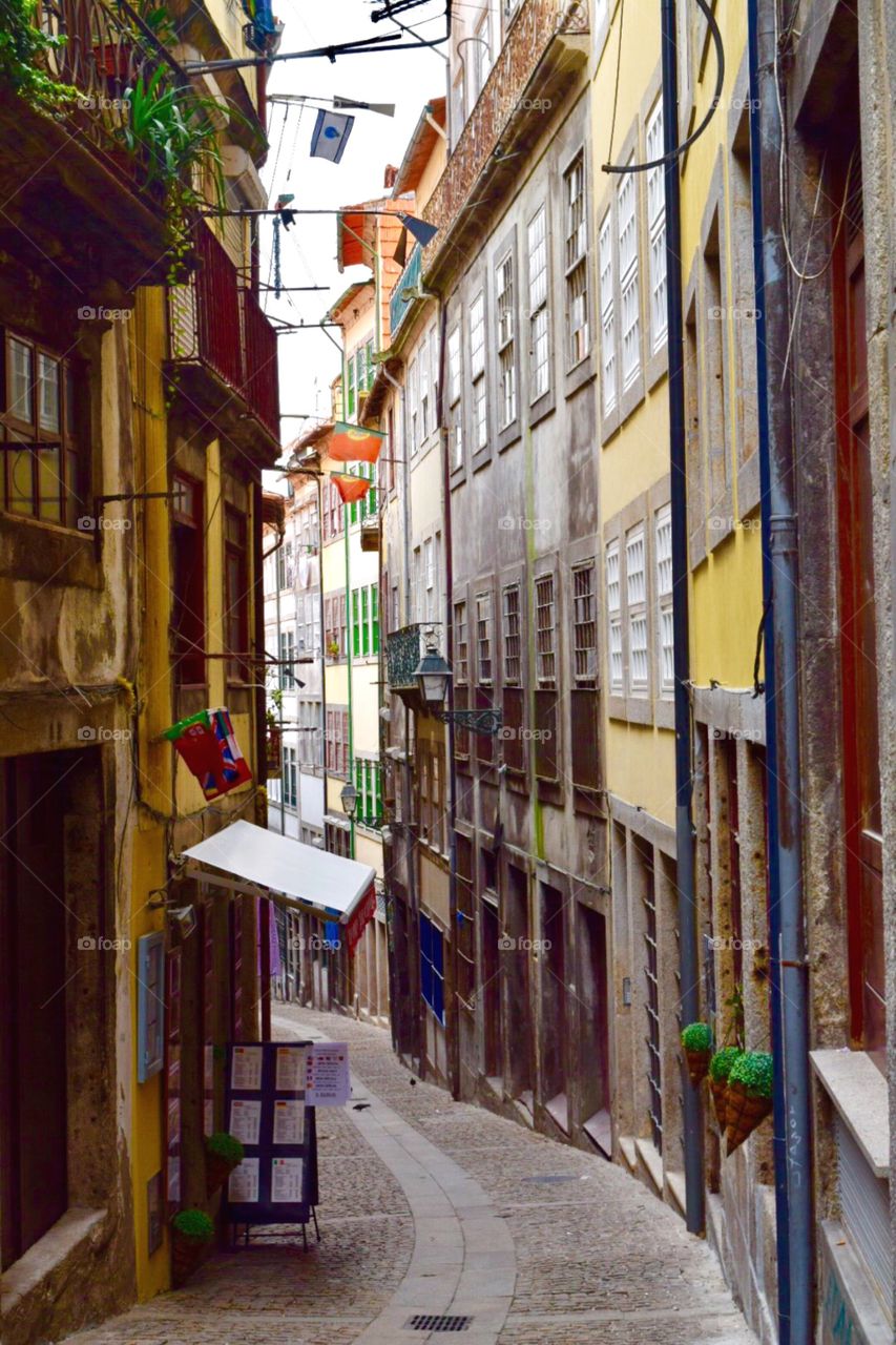 Old street of porto 