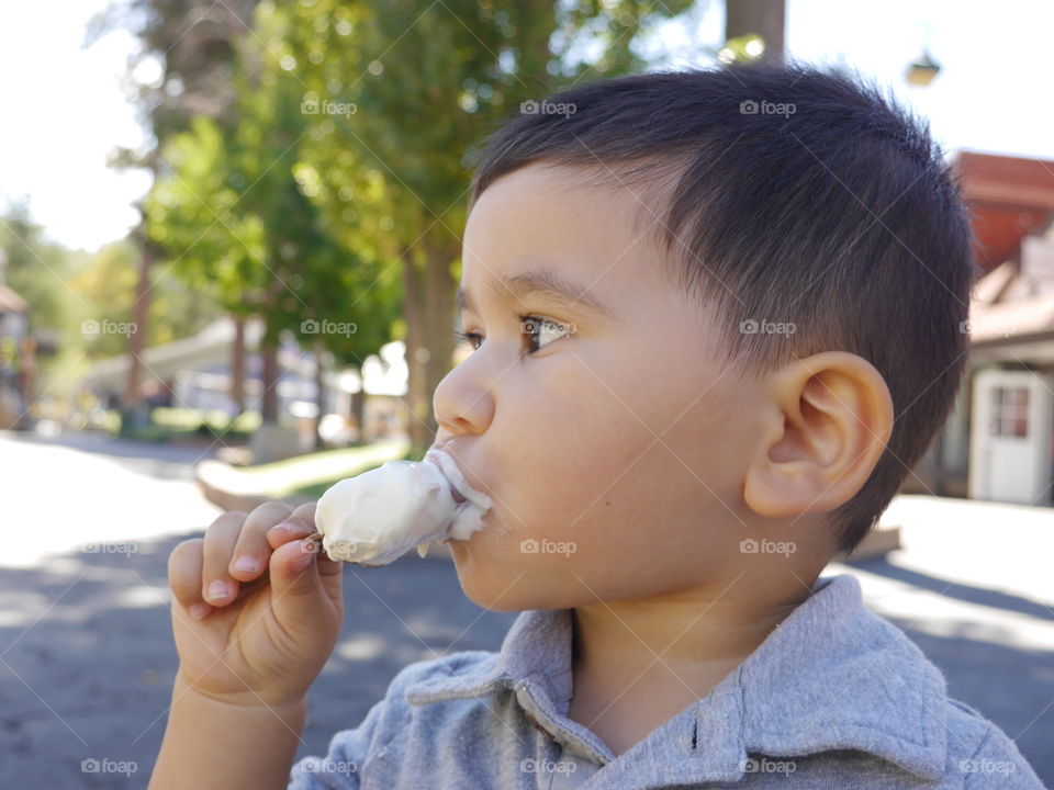 ice cream. eating ice cream