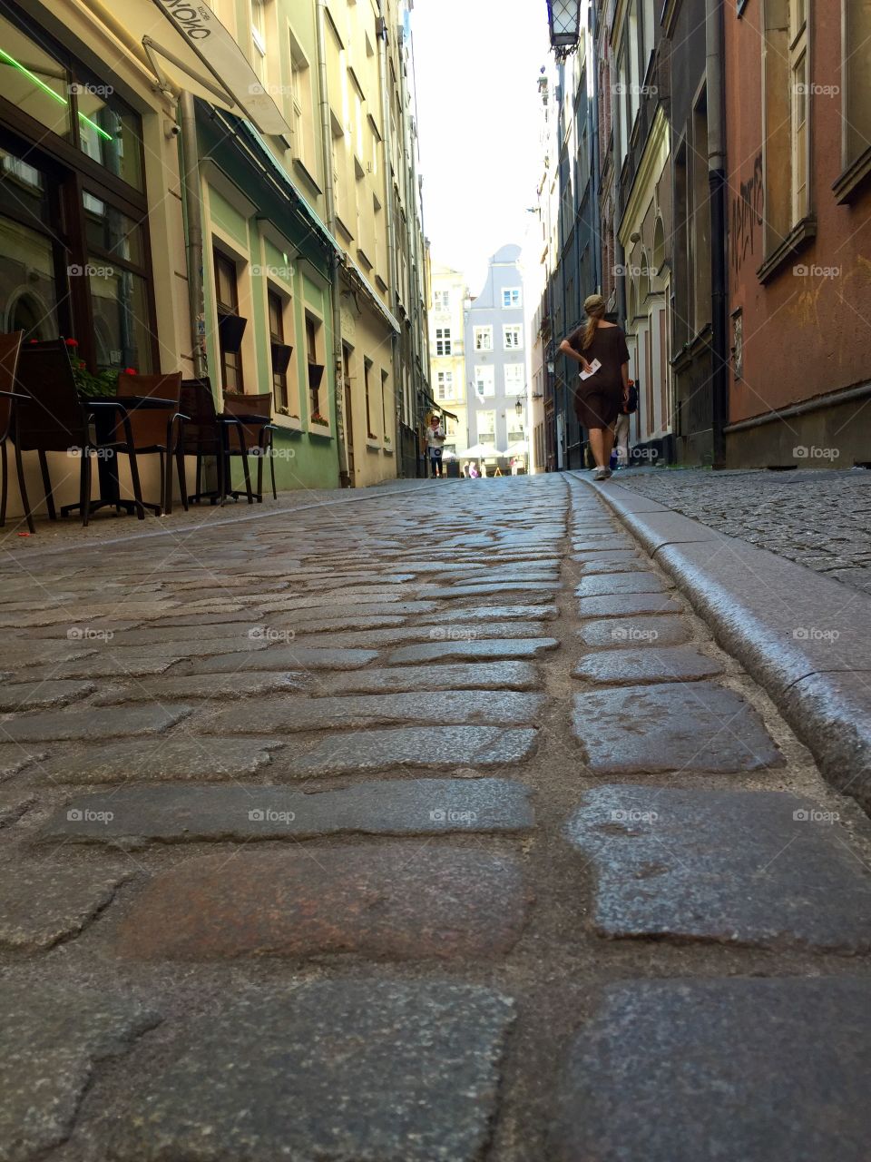 Gdansk cobble street