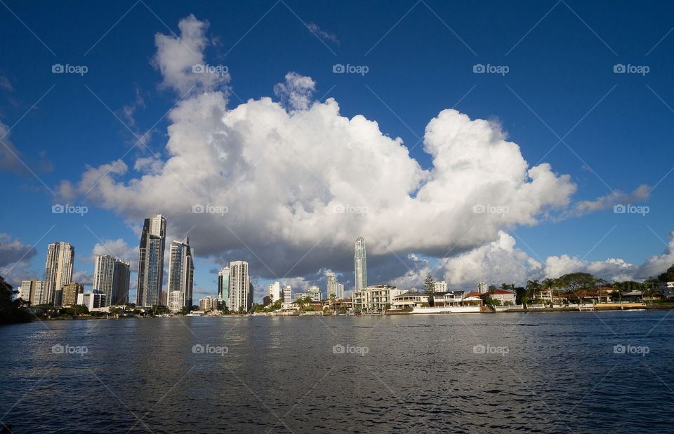 Clouds over surfers paradise 