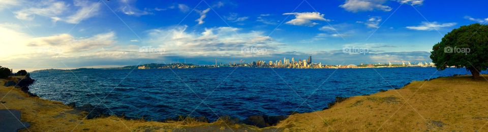 Panorama of Seattle waterfront