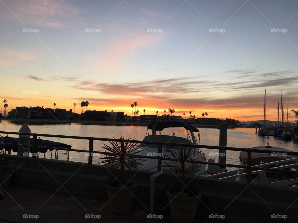 Sunset Naples, Long Beach. 
