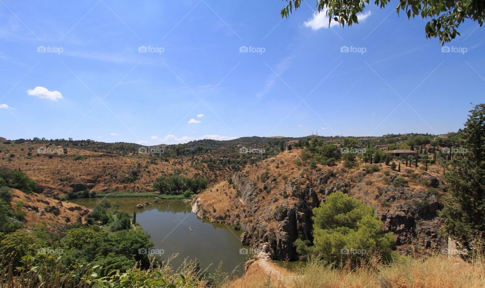 River banks Toledo Spain 