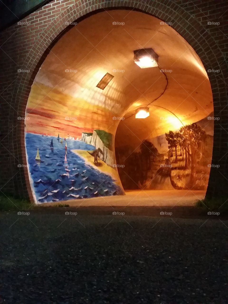 Tunnel graffiti in Newport, Isle of Wight