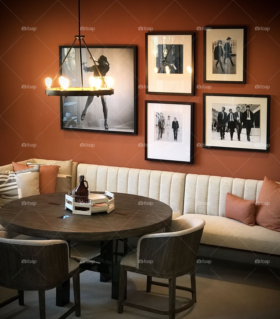 Comfortable and vibrant lounge 