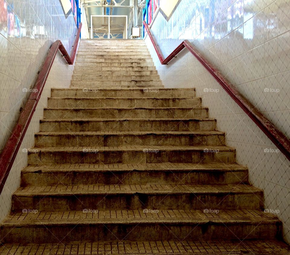 Staircase in underground passage