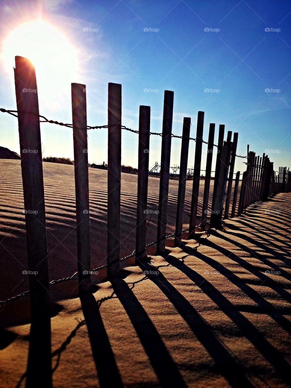 Sandscape and fences