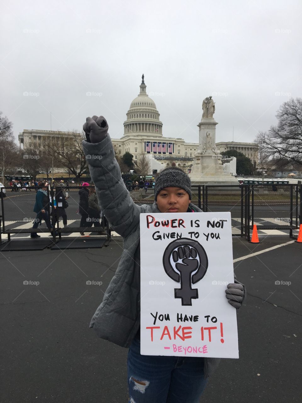 My Daughter at the Women's March in DC