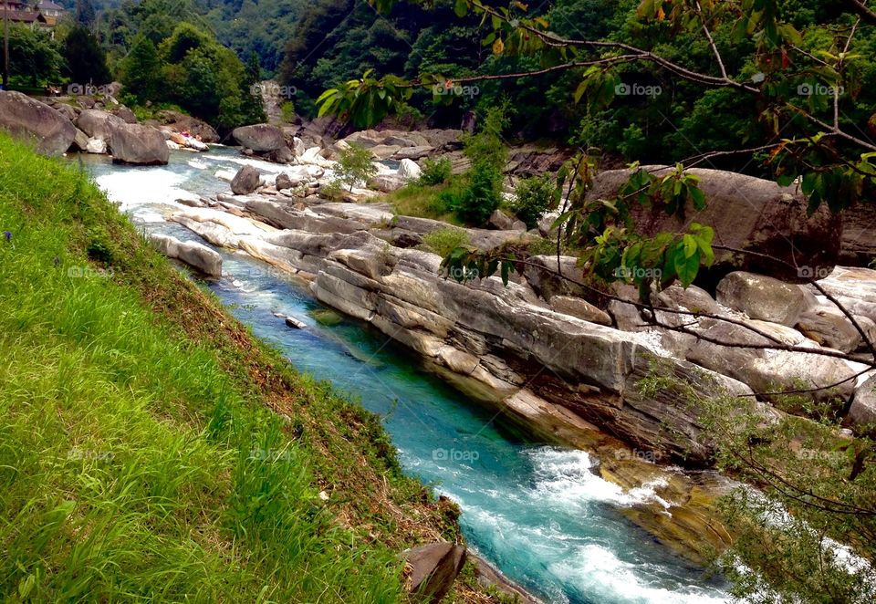 Verzasca River. Ticino, Switzerland 