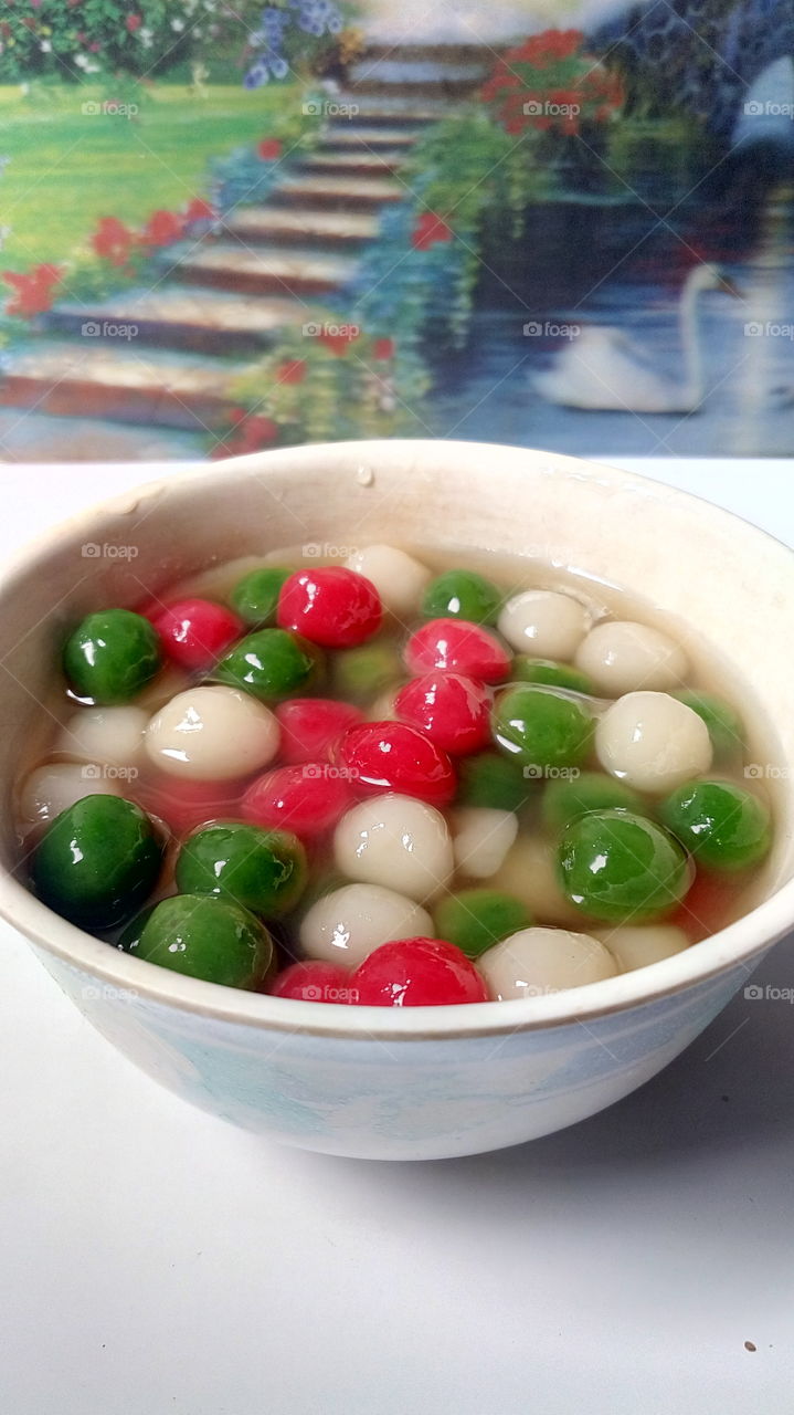 tang ceh with sugar water, after boiled
traditional chinese food