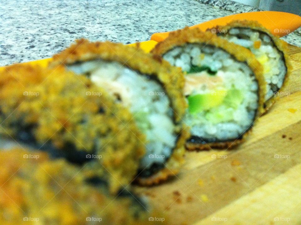 Sushi tempura panko crumbs