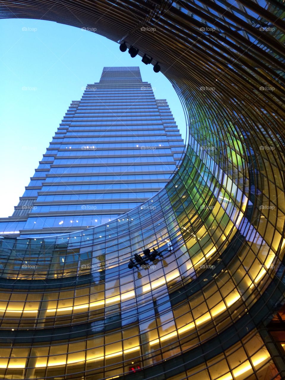 Low angle view of office building