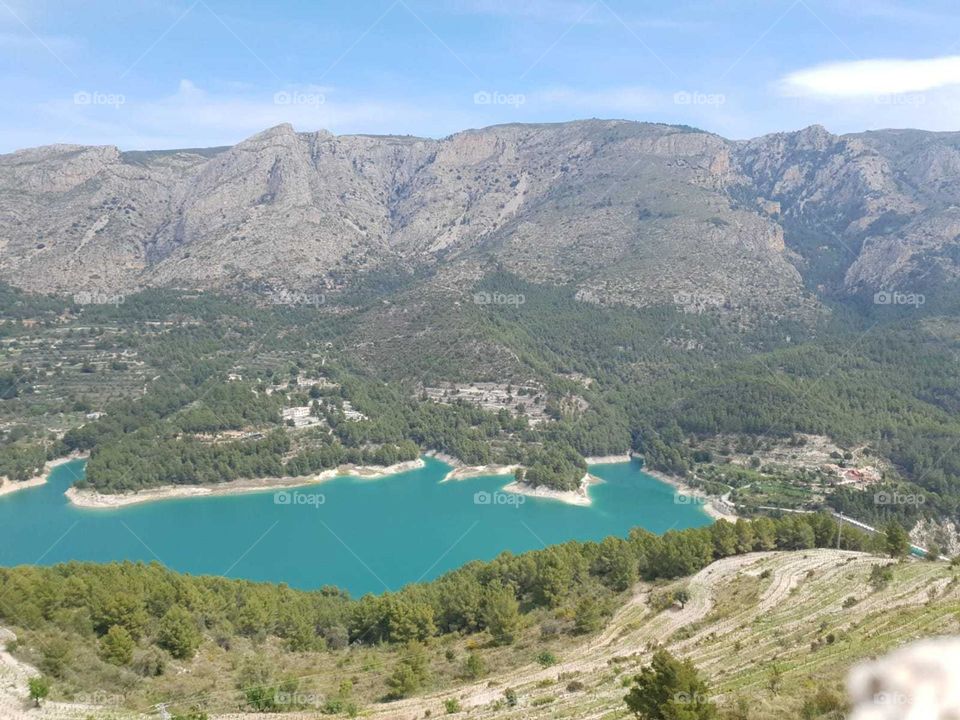 Mountains#reservoir#nature#trees