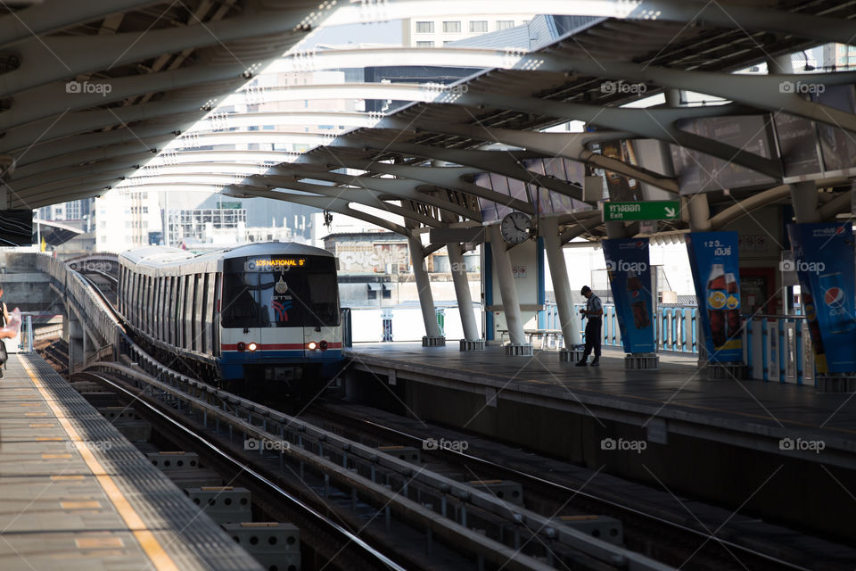 BTS public train in Bangkok 