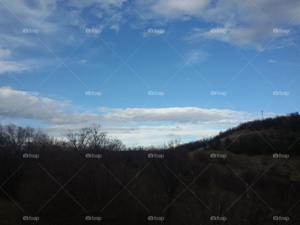 mountain view, clear sky