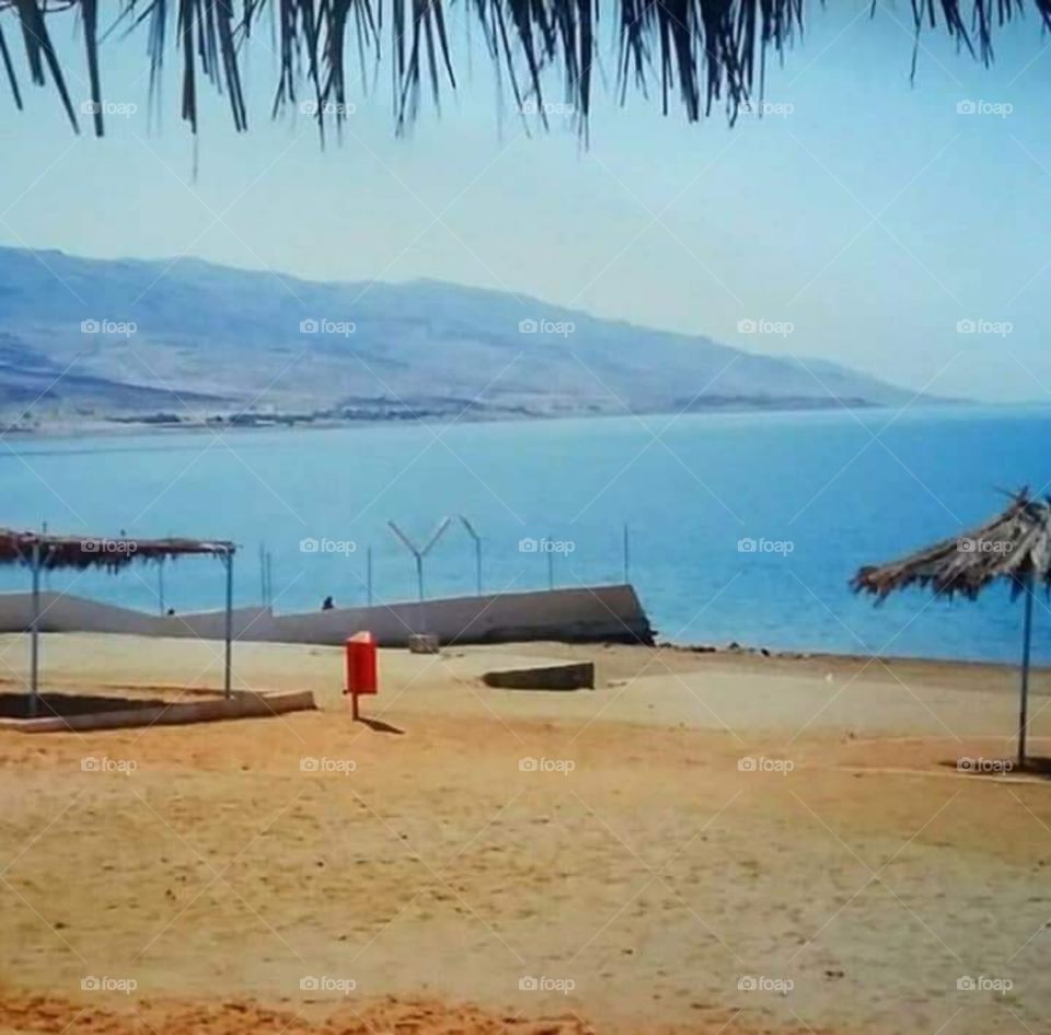 calm at Dead Sea, Amman Jordan